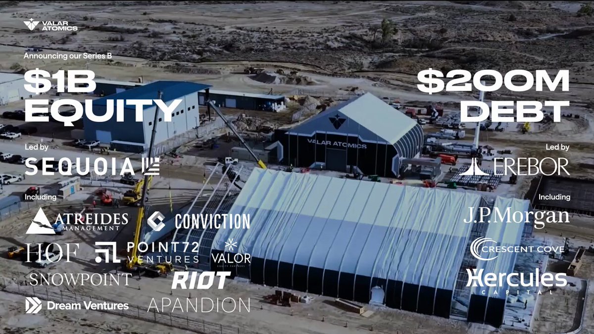 Valar Atomics $1B Series B launch video cover