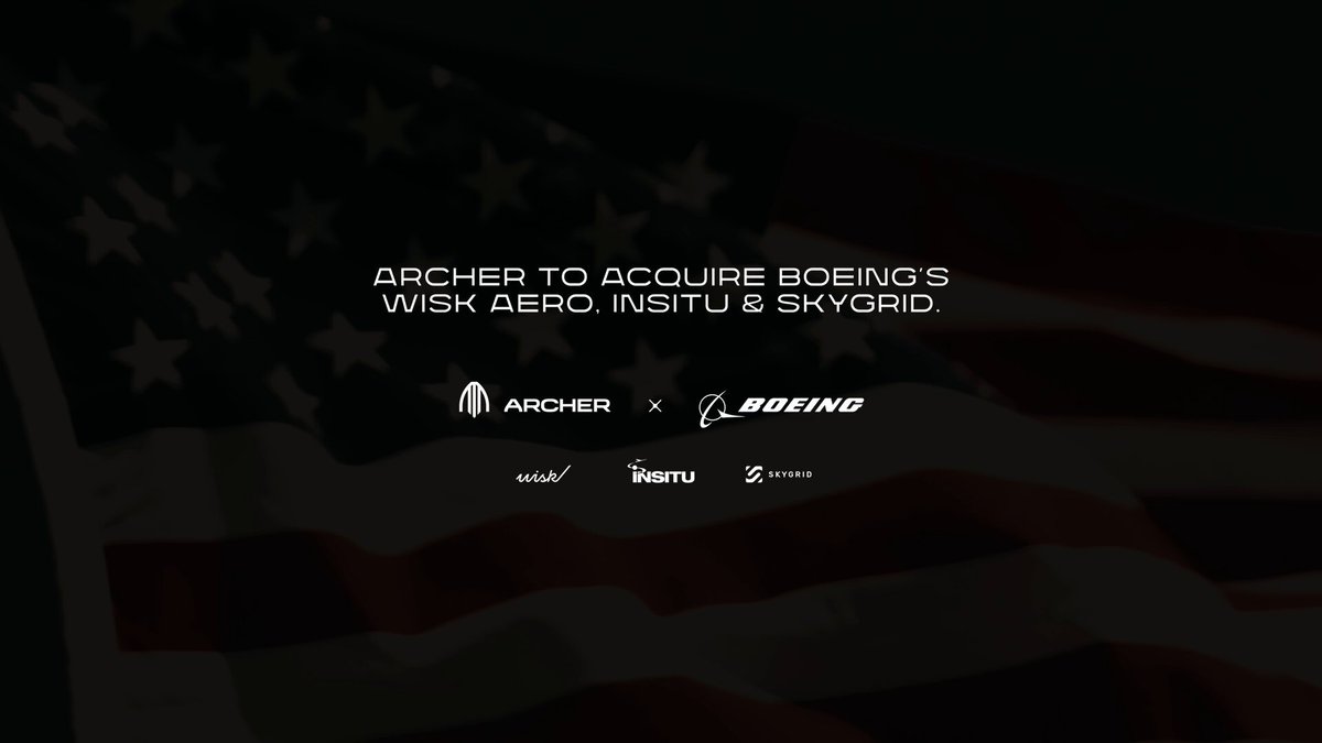 Archer Aviation Acquisition of Boeing Businesses launch video cover